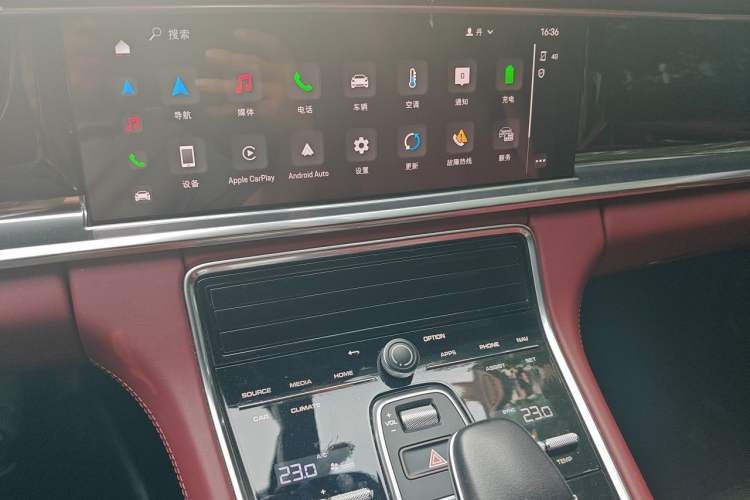 Used Porsche Panamera 2022 Panamera 4 E-Hybrid Platinum Edition 2.9T Audio And AC Panel