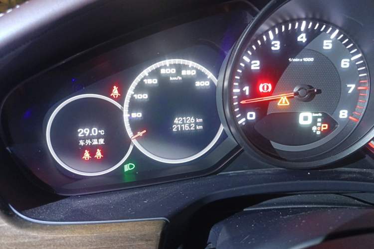 Used Porsche Panamera 2022 Panamera 2.9T Odometer Close Up