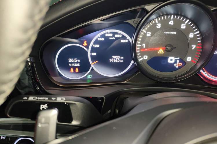 Used Porsche Panamera 2023-Year Restyled Panamera Executive Extended Platinum Edition 2.9T Odometer Close Up