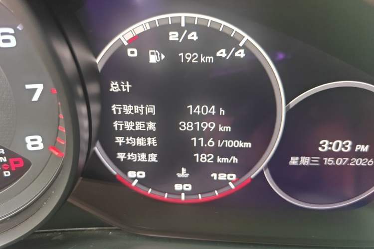 Used Porsche Panamera 2023 Panamera 2.9T Odometer Close Up