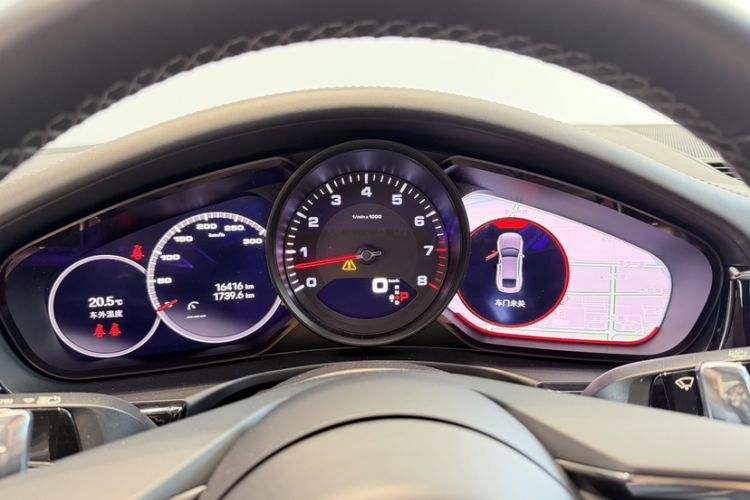Used Porsche Panamera 2023 Panamera Executive Long Wheelbase 2.9T Odometer Close Up