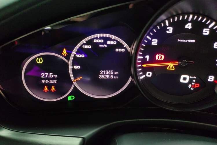 Used Porsche Panamera 2023-Year Restyled Panamera Executive Extended Platinum Edition 2.9T Odometer Close Up
