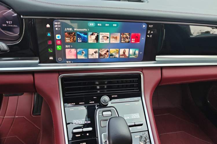 Used Porsche Panamera 2023 Facelifted Panamera 2.9T Platinum Edition Audio And AC Panel