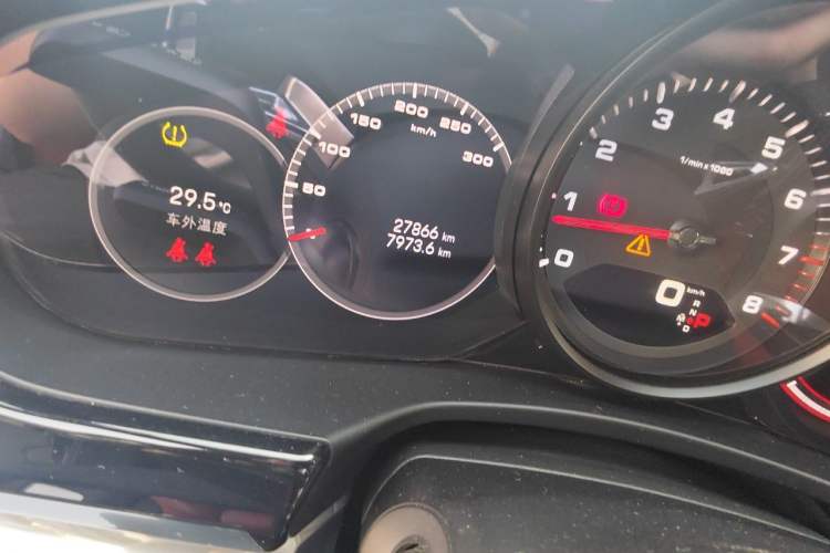 Used Porsche Panamera 2023 Panamera Executive Long Wheelbase 2.9T Odometer Close Up
