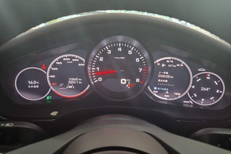 Used Porsche Panamera 2023 Panamera 2.9T Odometer Close Up