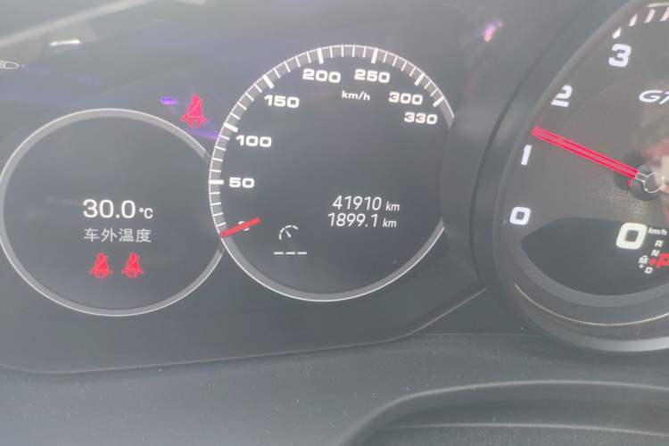 Used Porsche Panamera 2023 Panamera GTS 4.0T Odometer Close Up