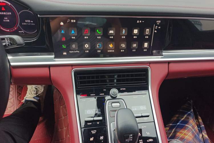 Used Porsche Panamera 2023-Year Restyled Panamera Executive Extended Platinum Edition 2.9T Audio And AC Panel