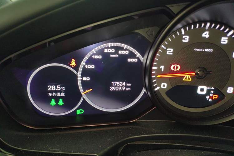 Used Porsche Panamera 2023 Panamera Executive Long Wheelbase 2.9T Odometer Close Up