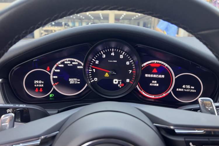 Used Porsche Panamera 2023 Restyled Panamera 4 Executive Extended Platinum Edition 2.9T Odometer Close Up