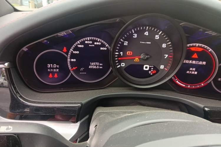 Used Porsche Panamera 2023 Panamera Executive Long Wheelbase Platinum Edition 2.9T Odometer Close Up
