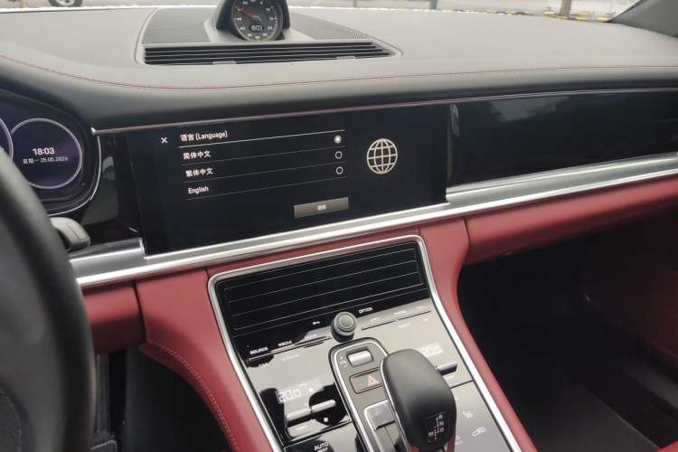 Used Porsche Panamera 2023-Year Restyled Panamera Executive Extended Platinum Edition 2.9T Audio And AC Panel