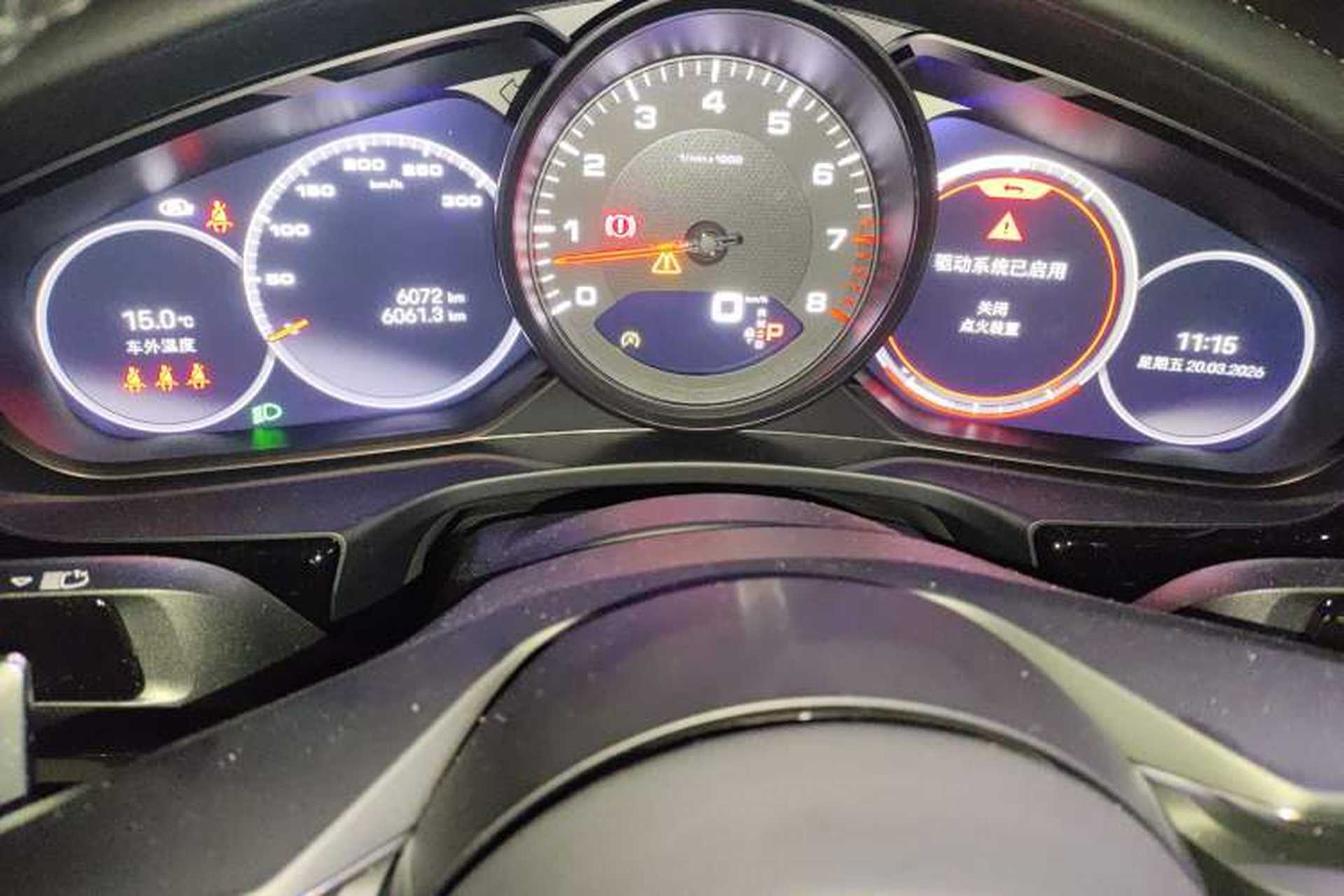 Used Porsche Panamera 2023 Facelifted Panamera 2.9T Platinum Edition Instrument Cluster