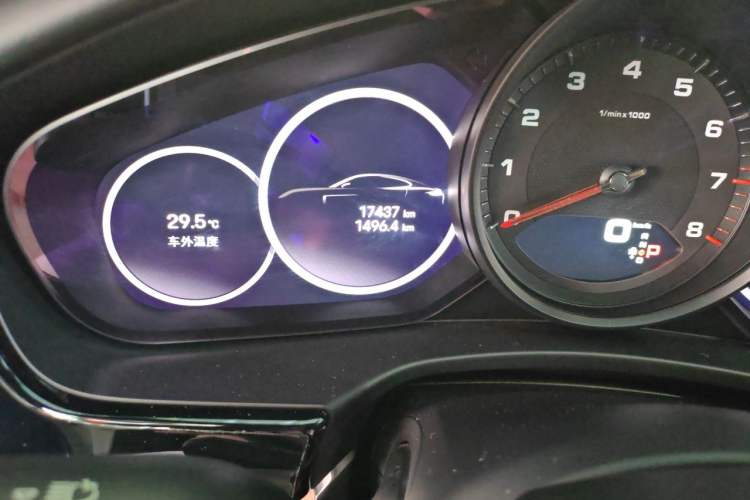Used Porsche Panamera 2023 Panamera Executive Long Wheelbase 2.9T Odometer Close Up