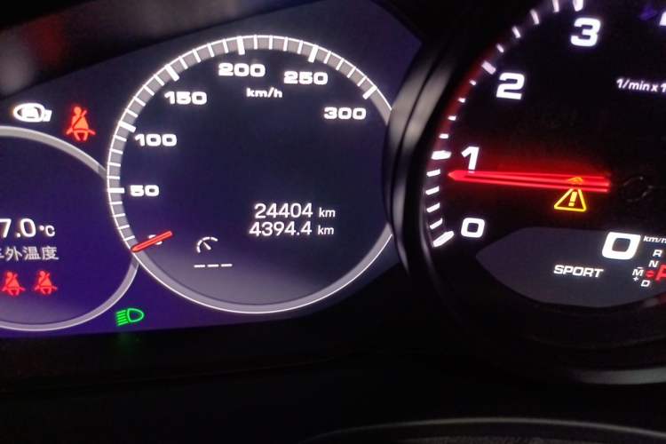Used Porsche Panamera 2023-Year Restyled Panamera Executive Extended Platinum Edition 2.9T Odometer Close Up