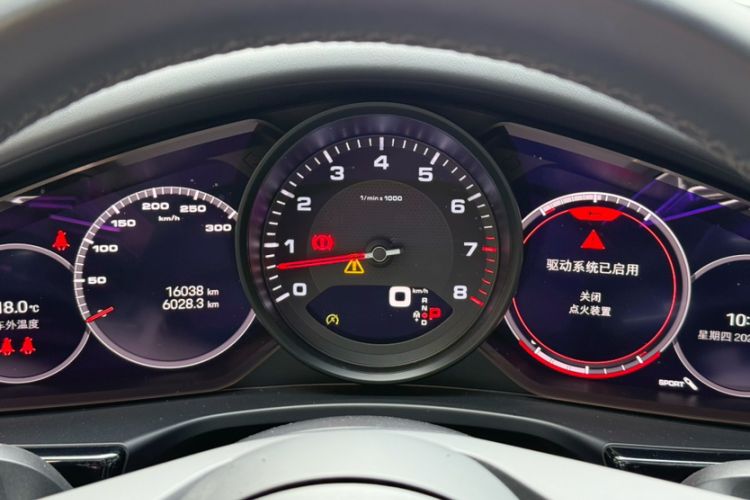 Used Porsche Panamera 2023 Panamera Executive Long Wheelbase 2.9T Odometer Close Up