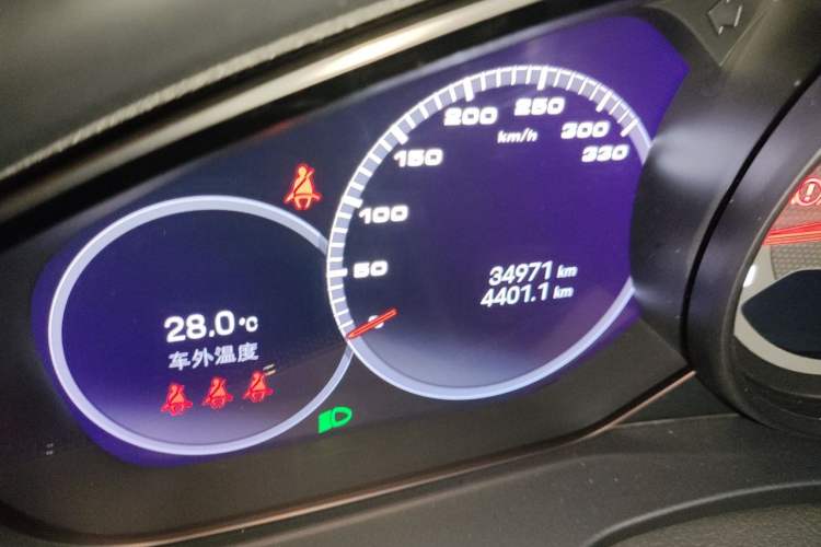 Used Porsche Panamera 2023 Panamera GTS 4.0T Odometer Close Up