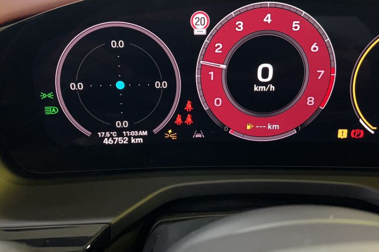 Used Porsche Panamera 2024 Panamera 2.9T Odometer Close Up