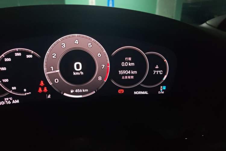 Used Porsche Panamera 2024 Panamera Executive Long Wheelbase 2.9T Odometer Close Up