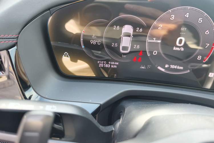 Used Porsche Panamera 2024 Panamera 4 Executive Long Wheelbase 2.9T Odometer Close Up