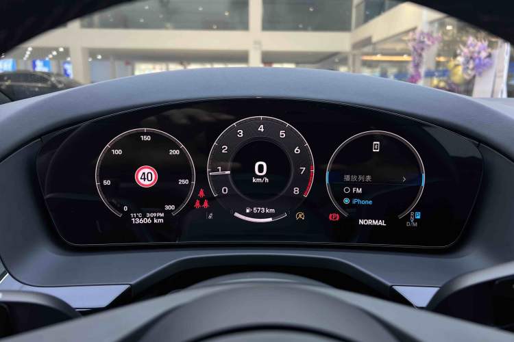 Used Porsche Panamera 2024 Panamera Executive Long Wheelbase 2.9T Odometer Close Up