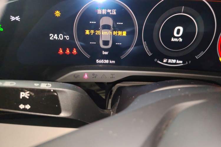 Used Porsche Taycan 2019 Taycan 4S Odometer Close Up