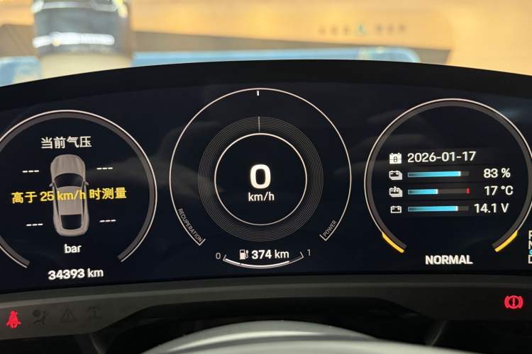 Used Porsche Taycan 2019 Taycan 4S Odometer Close Up