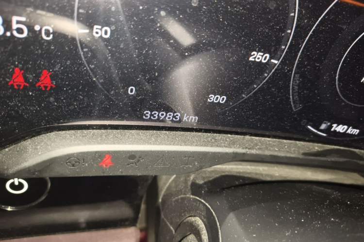 Used Porsche Taycan 2019 Taycan 4S Odometer Close Up