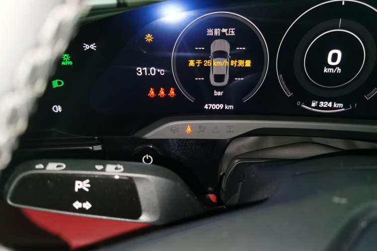 Used Porsche Taycan 2019 Taycan 4S Odometer Close Up