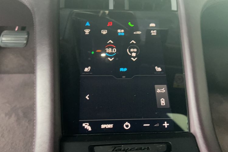 Used Porsche Taycan 2019 Taycan 4S Audio And AC Panel