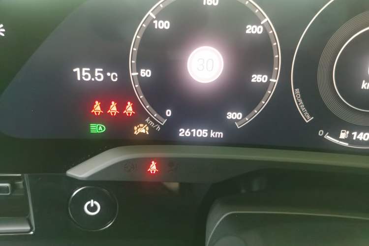 Used Porsche Taycan 2019 Taycan 4S Odometer Close Up