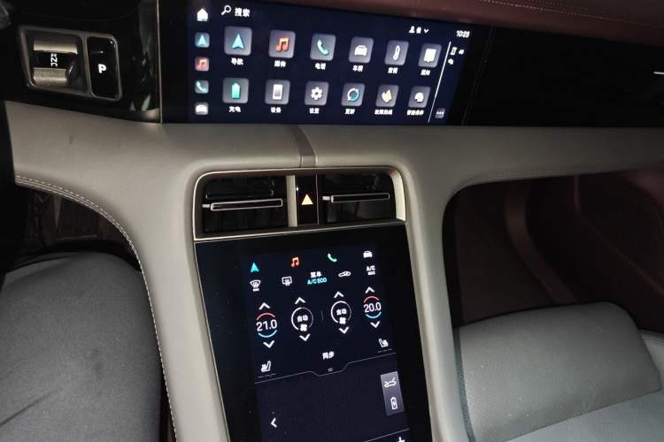 Used Porsche Taycan 2020 Taycan Audio And AC Panel