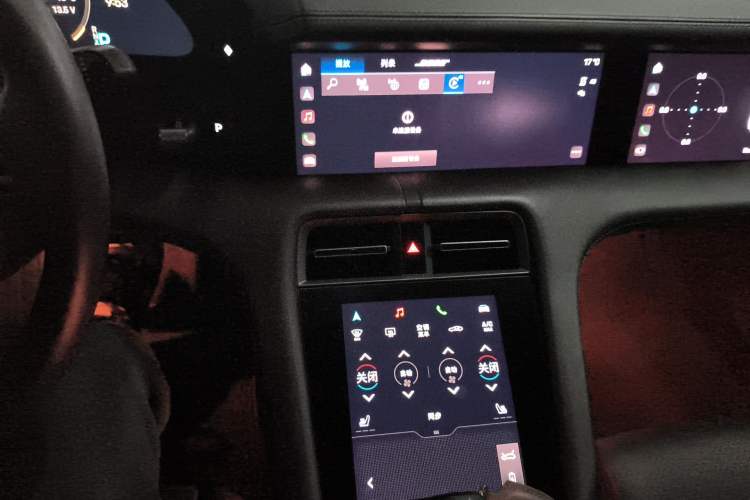 Used Porsche Taycan 2020 Taycan Audio And AC Panel