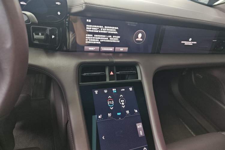 Used Porsche Taycan 2020 Taycan Audio And AC Panel