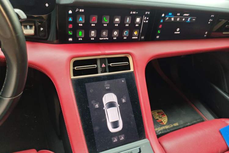 Used Porsche Taycan 2020 Taycan Audio And AC Panel