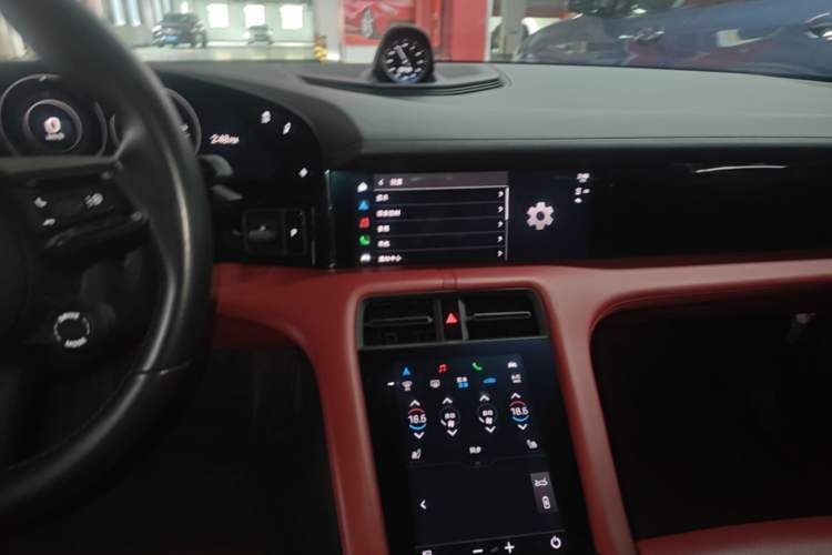 Used Porsche Taycan 2020 Taycan Audio And AC Panel