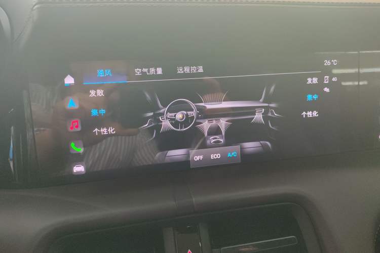 Used Porsche Taycan 2020 Taycan Audio And AC Panel