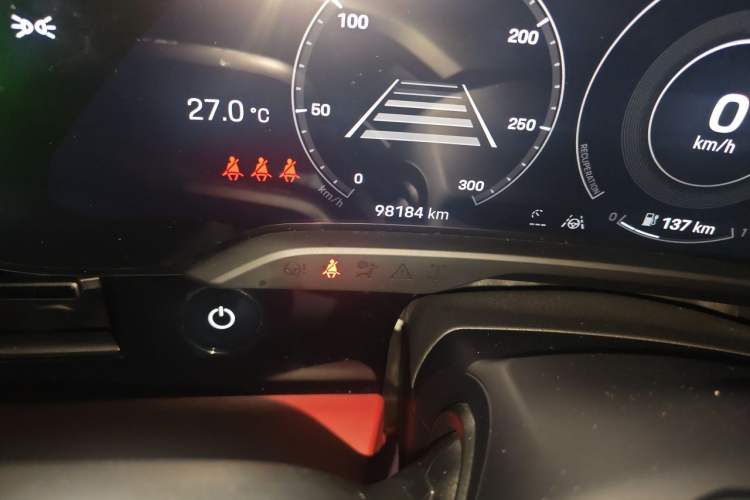 Used Porsche Taycan 2020 Taycan Odometer Close Up