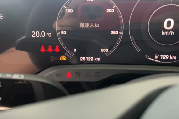 Used Porsche Taycan 2020 Taycan Odometer Close Up