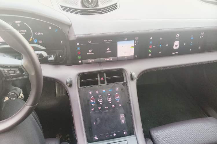 Used Porsche Taycan 2020 Taycan Audio And AC Panel