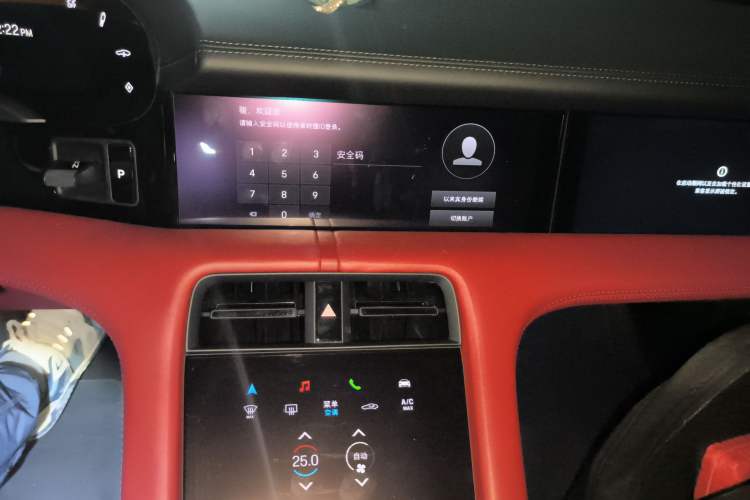 Used Porsche Taycan 2020 Taycan Audio And AC Panel