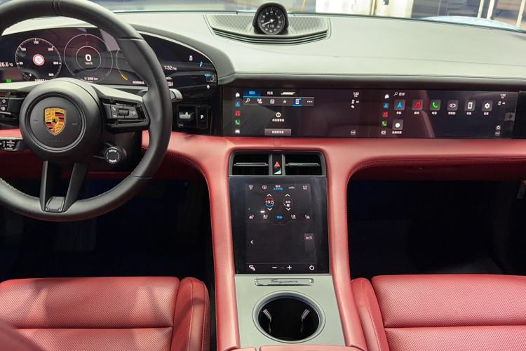 Used Porsche Taycan 2020 Taycan Audio And AC Panel