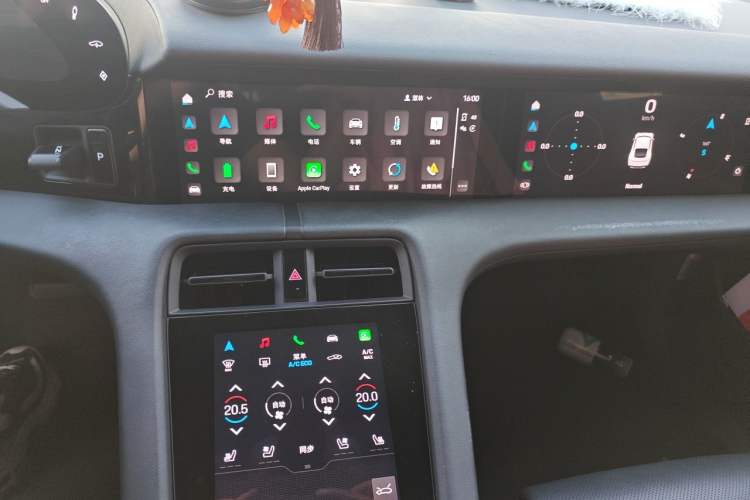 Used Porsche Taycan 2020 Taycan Audio And AC Panel