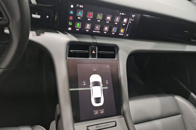 Used Porsche Taycan 2020 Taycan Audio And AC Panel