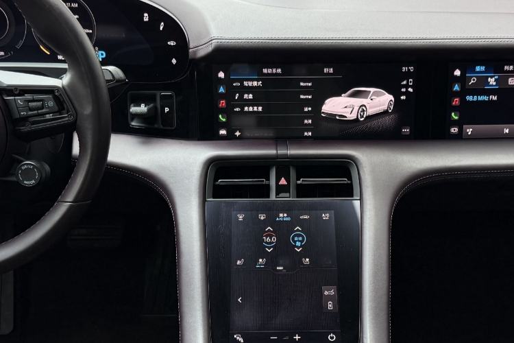 Used Porsche Taycan 2020 Taycan Audio And AC Panel