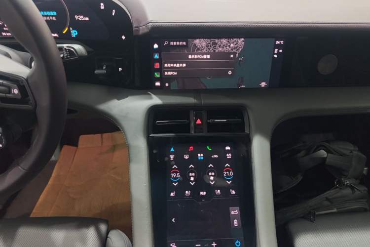 Used Porsche Taycan 2020 Taycan Audio And AC Panel
