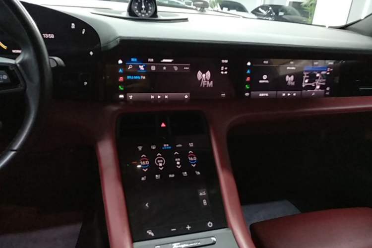 Used Porsche Taycan 2020 Taycan Audio And AC Panel