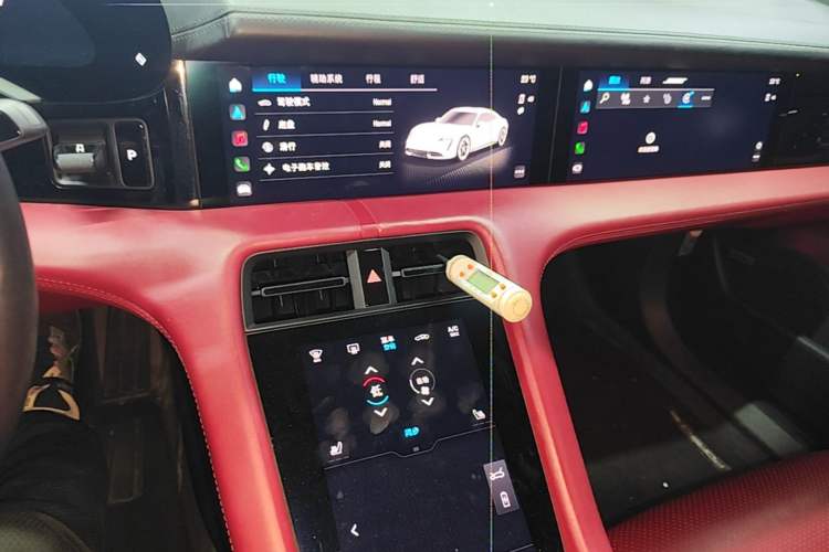 Used Porsche Taycan 2020 Taycan Audio And AC Panel