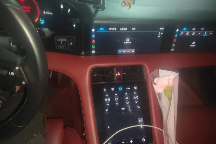 Used Porsche Taycan 2020 Taycan Audio And AC Panel