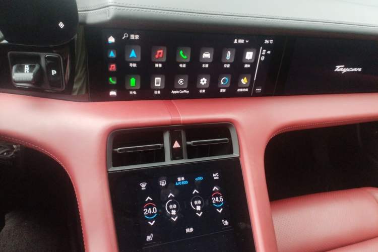 Used Porsche Taycan 2020 Taycan Audio And AC Panel