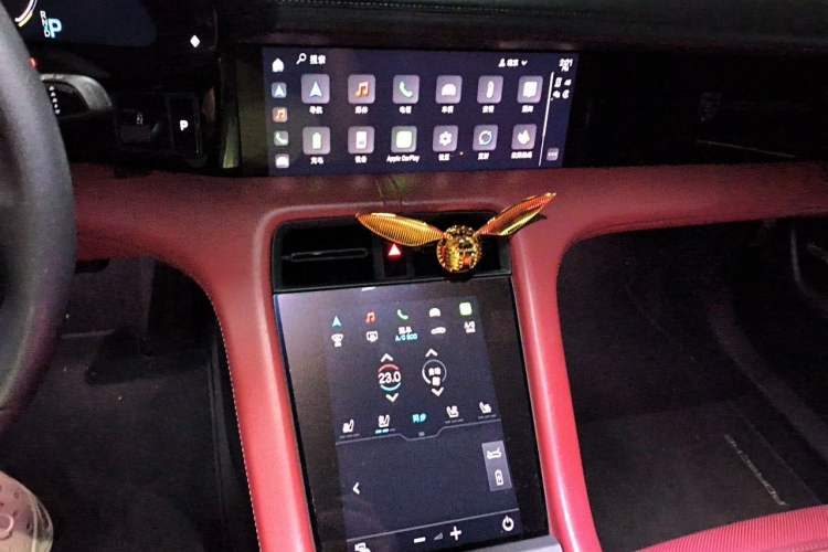 Used Porsche Taycan 2020 Taycan Audio And AC Panel